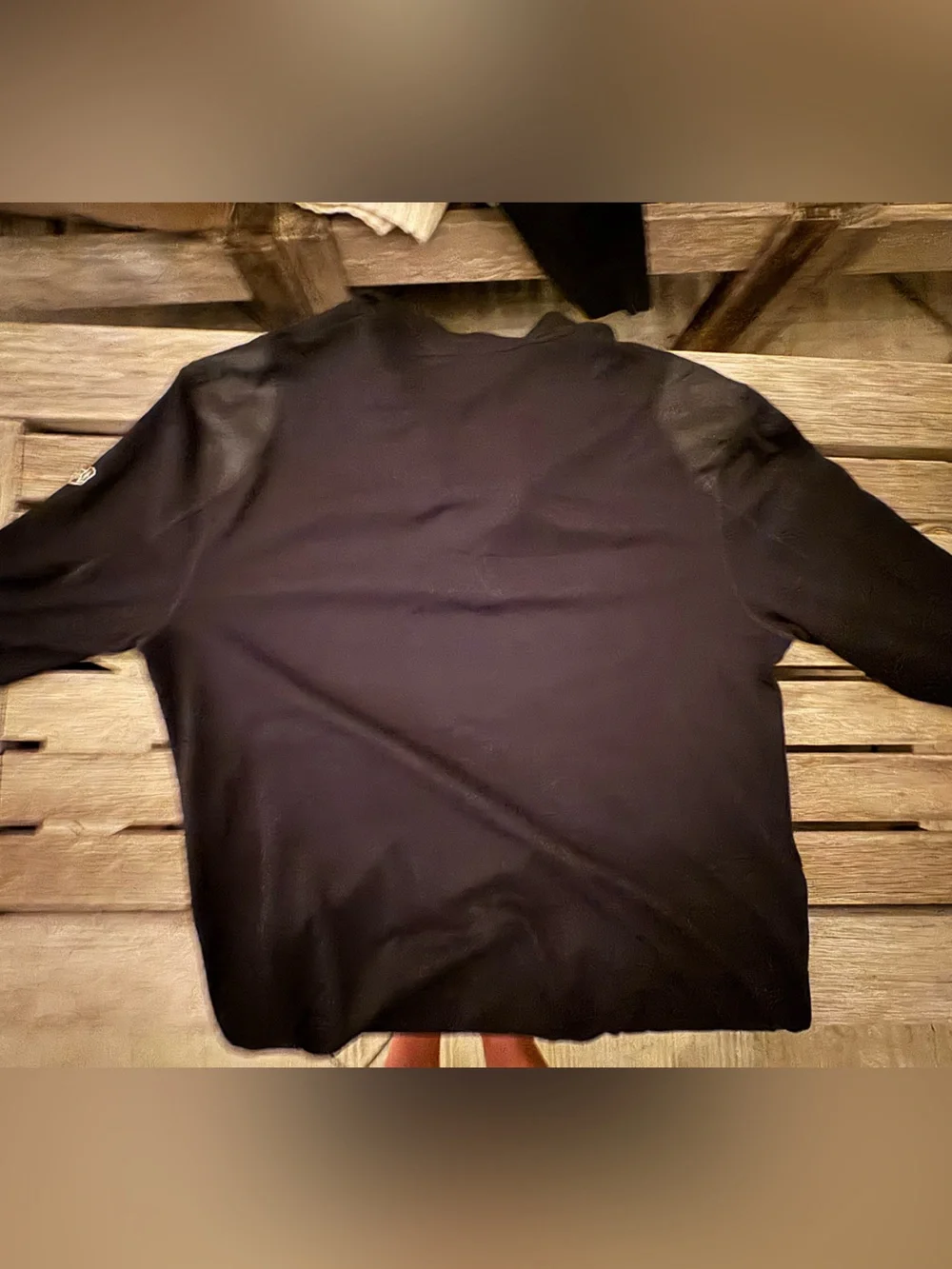 Victorinox Black V-Neck Quarter-Zip Men's Sweater